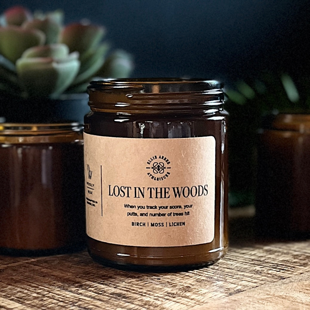 Lost in the Woods - Golf Candle